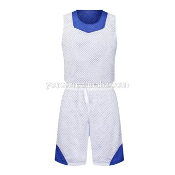 Sublimação 4 cor impressão preço de fábrica basquete jersey